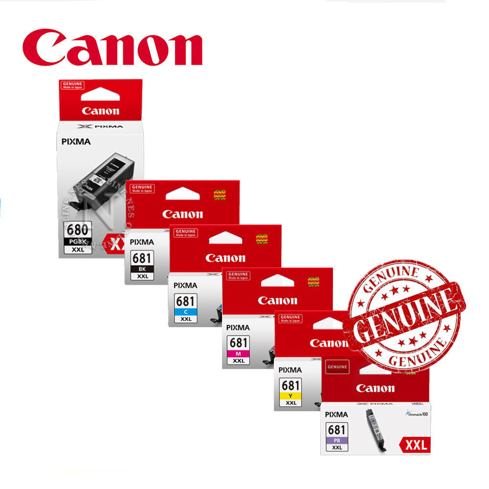 *Bundle* 6x Pack Canon PGI680XXL-BK & CLI681XXL-C/M/Y/K/PB Ink Cartridge Set Extra High Yield