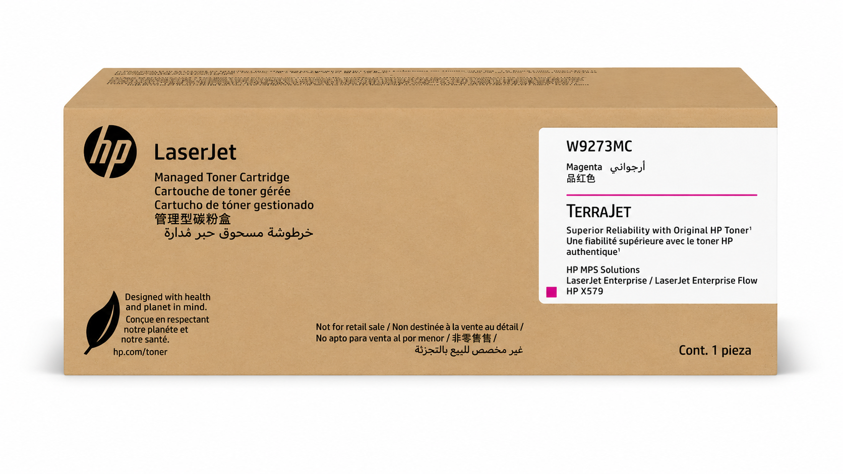 HP W9273MC Magenta Managed Original LaserJet Toner Cartridge 33,000 Pages
