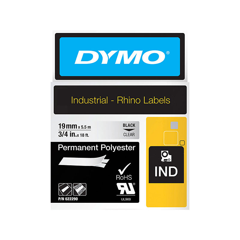 Dymo Rhino Permanent Polyester 19mm Clear (DY622290)