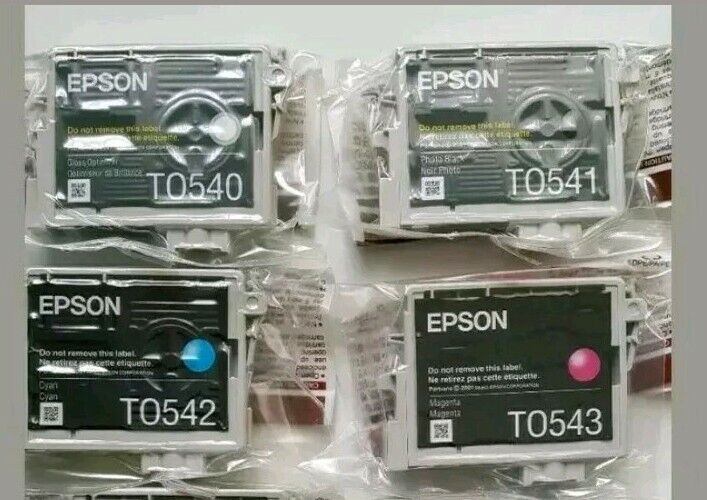 *Unbox* 8x Pack Genuine Epson T0540 T0541 T0542 T0543 T0544 T0547 T0548 T0549 Ink Cartridge Set