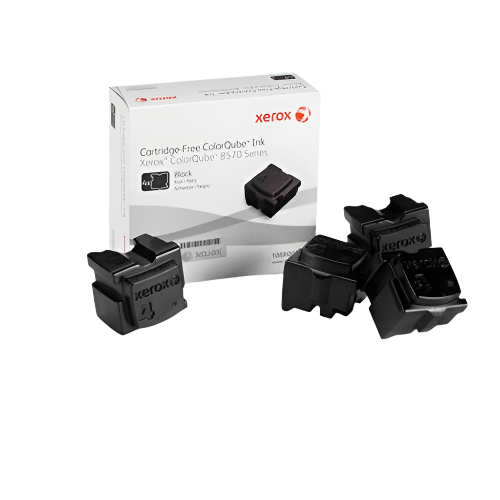Genuine Fuji Xerox 108R00945 4x Pack BLACK Ink Sticks for ColorQube CQ8570DN (8.6K)
