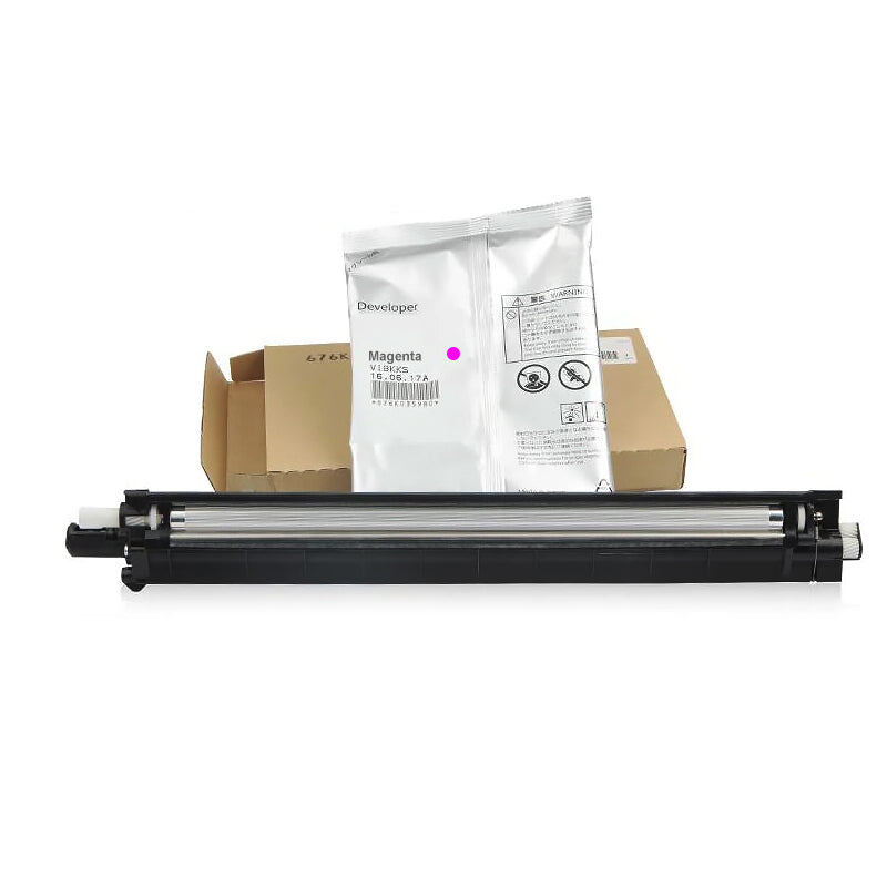 Genuine Fuji Xerox 607K40690 604K91150 Magenta Developer+Housing Kit for SC2020 SC2022 A3 MFP (38K)