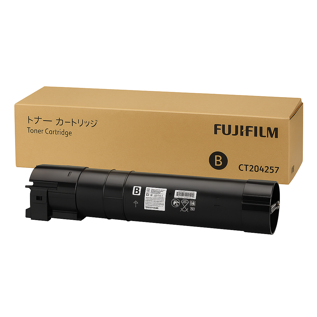 Genuine FujiFilm CT204257 BLACK Toner Cartridge for Apeos C2061 C2561 C3061 Standard (18K)