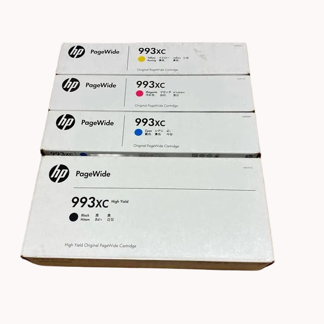 Genuine HP PageWide #993XC C/M/Y/K High Yield Ink Cartridge Bundle 20K/16K