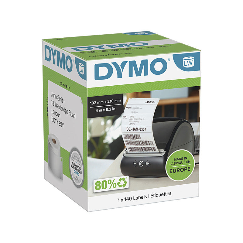 Genuine Dymo LaserWriter Labels for LW 5XL DHL 102x210mm (2166659)