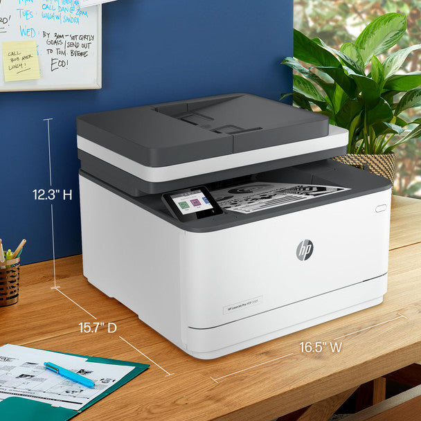 BUNDLE: HP LaserJet Pro MFP 3101fdw A4 Wireless Mono Laser MFP Printer+#138X High Yield Black Toner (W1380X)