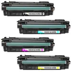 *SALE!* 4x Pack Premium Compatible HP CE260X CE261A CE262A CE263A Toner Cartridge Set #649X #648A