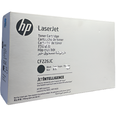 Genuine HP #26X High Yield Black Contract Laser Toner Cartridge (9K) CF226JC/CF226X