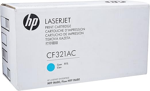 Genuine HP #653A Cyan Toner Cartridge for Laserjet M680dn M680f M680z CF321A (16.5K)