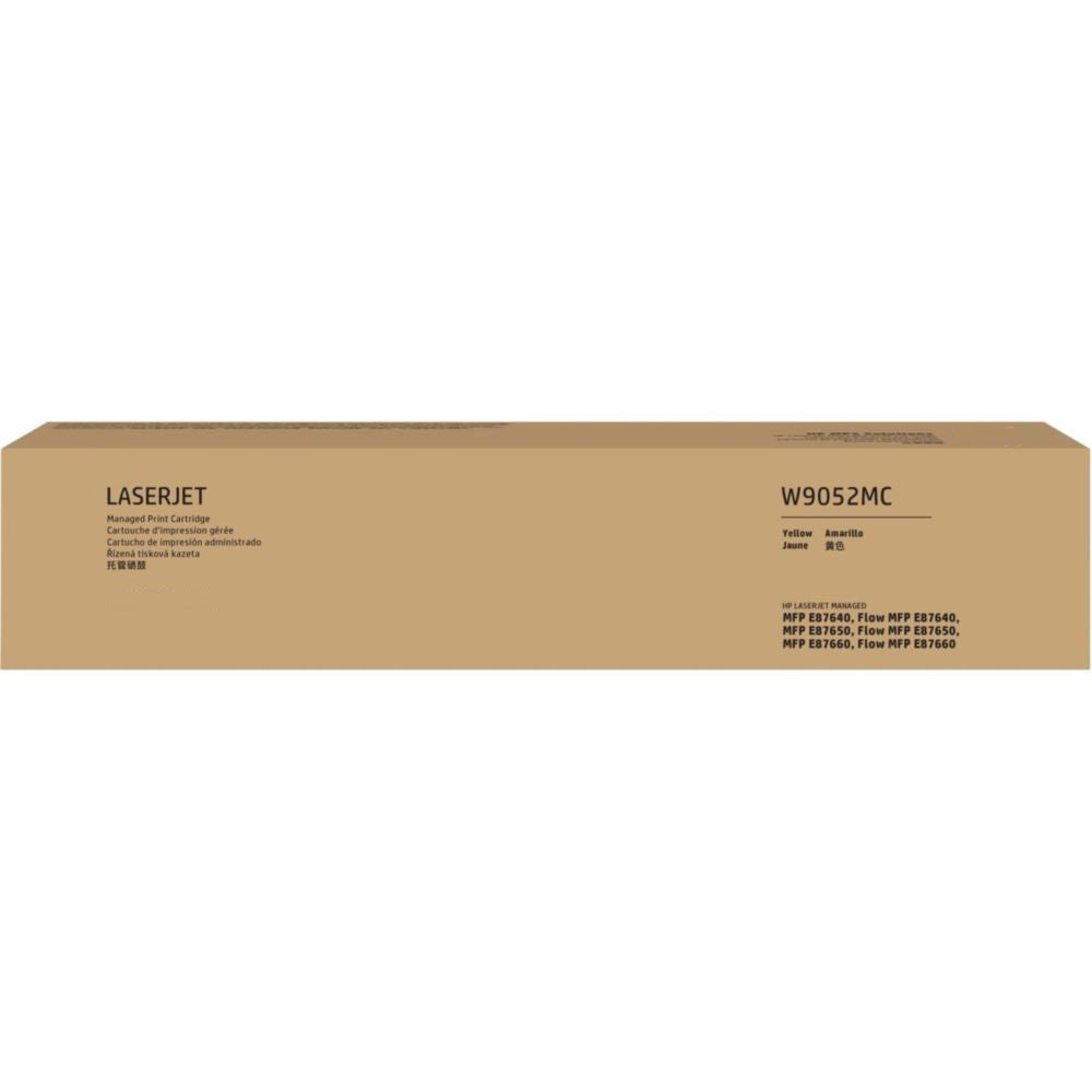 Genuine HP W9052MC Yellow Managed LaserJet Toner Cartridge for MFP E87640 E87650 E87660 (52K)