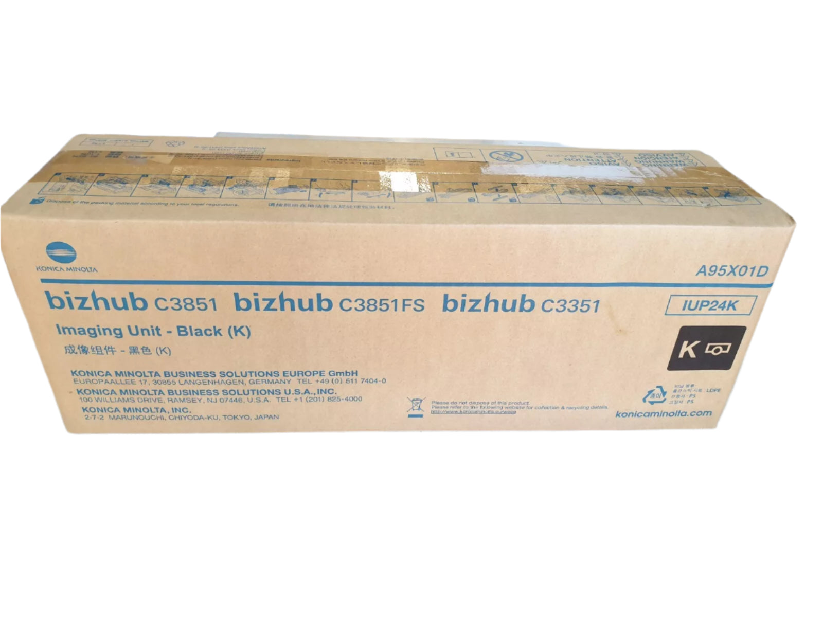 *Open Box* Genuine Konica Minolta A95X01D Black Imaging Drum Unit IUP24K for Bizhub C3351 C3851