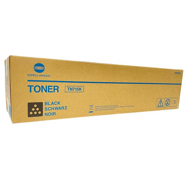 Genuine Konica Minolta TN715 Black Toner Cartridge ACP8190 for Bizhub C750i (45K)
