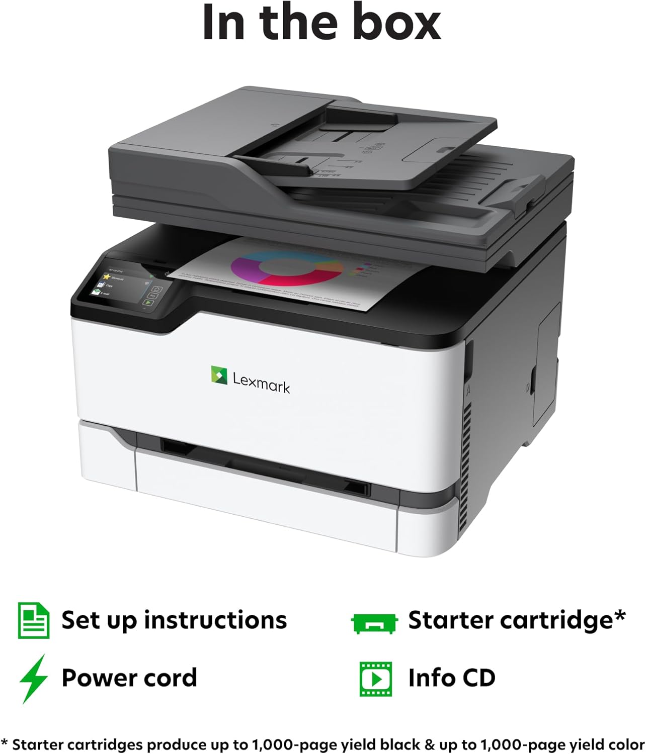 Xerox Lexmark CX431ADW A4 Color Laser Multifunction Printer + Duplex Scanning (40N9575) 25PPM