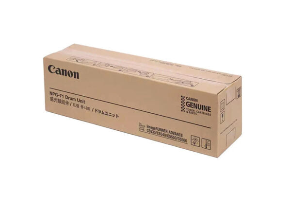Genuine Canon NPG-71 Drum Unit for imageRUNNER ADVANCE C5500 / DX C5700 Series – Black Cyan Magenta Yellow