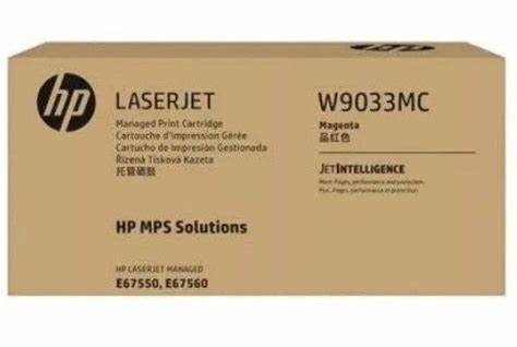 Genuine HP W9033MC Magenta Managed LaserJet Toner Cartridge for MFP E67550 E67660z E67650dn (28K)