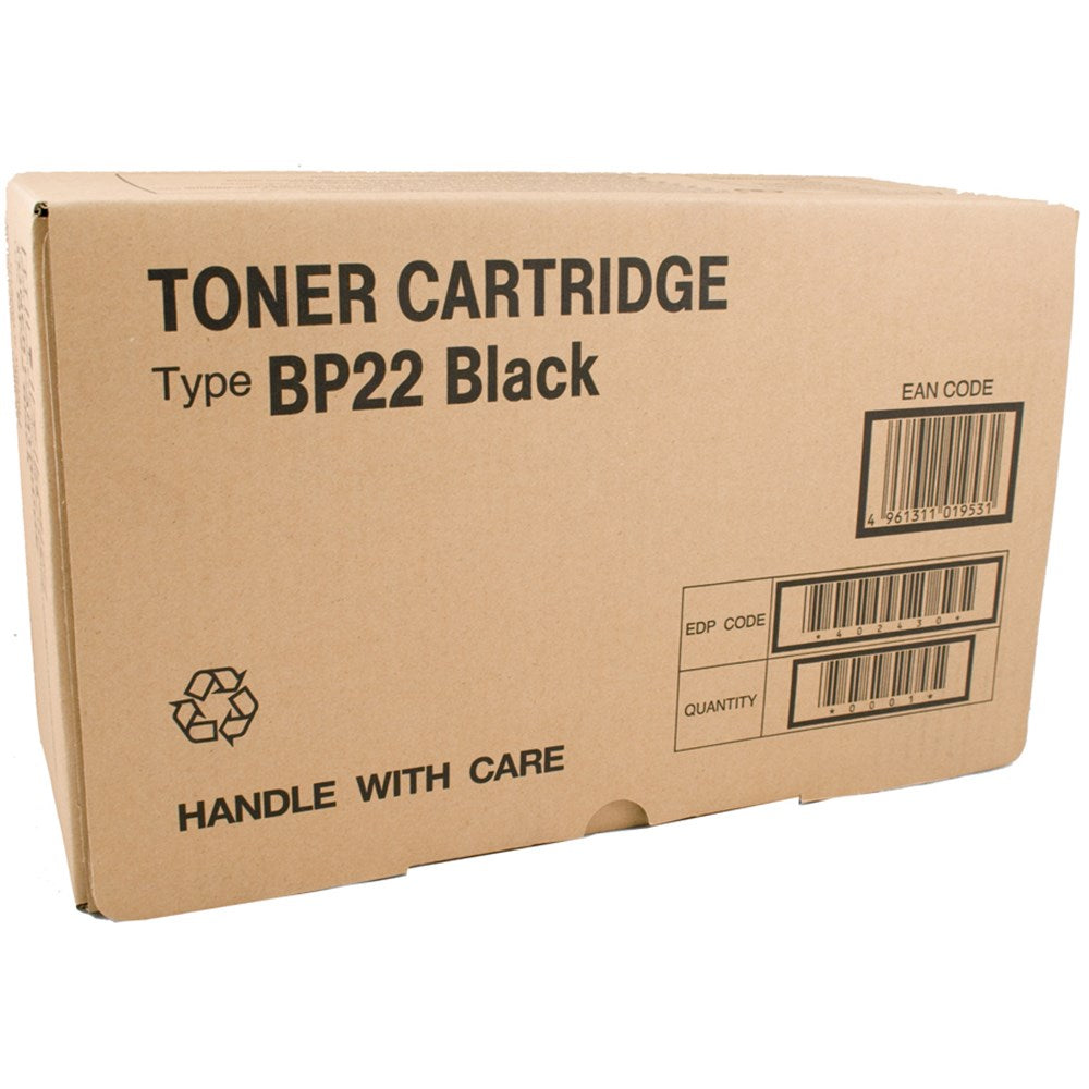 Genuine Ricoh Aficio BP20N Black Toner Cartridge β BP22 β 5,000 Page Yield