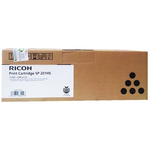 Ricoh Genuine 407256 Black Toner Cartridge for SP201N / SP204SF – 2,600 Page Yield