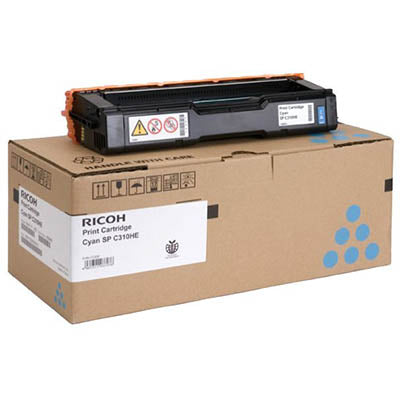 Genuine Ricoh 406484 CYAN Toner Cartridge for SPC232SF SPC242SF SPC312DN C310HS 6K