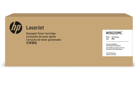 Genuine HP W9020MC Black Managed LaserJet Toner Cartridge for MFP E82540z E82550z (38K)