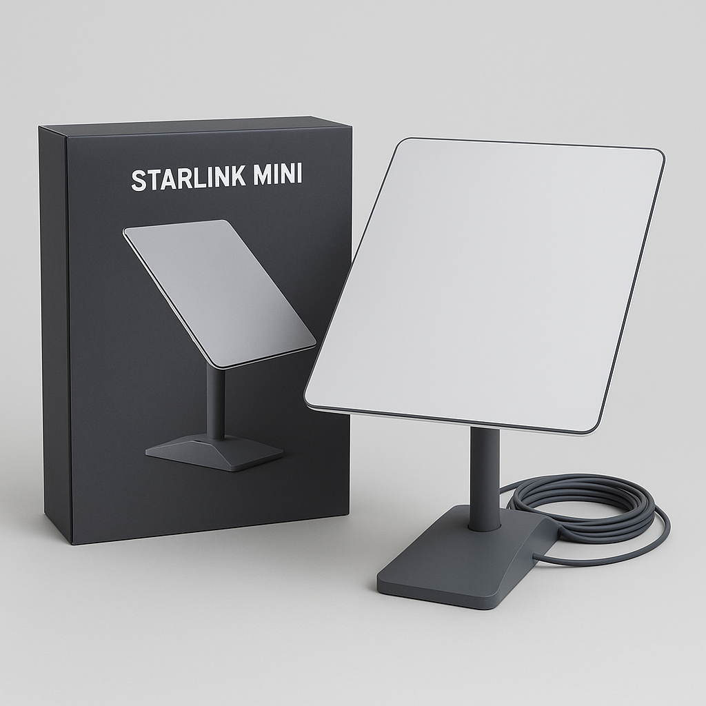Starlink Mini Portable Satellite Internet Kit with Integrated Wi-Fi Router - Latest Version 1.53kg ONLY