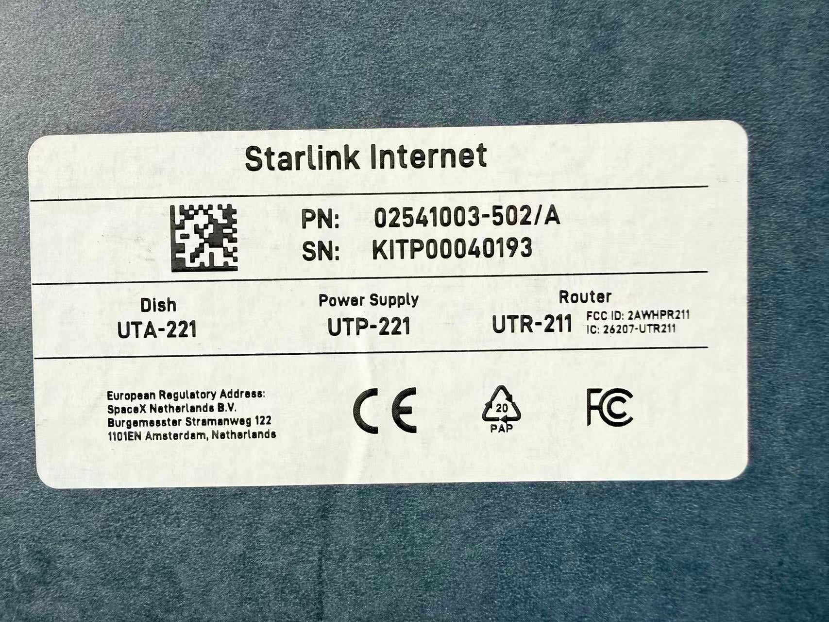 *New* Starlink Actuated High Performance Internet Router Kit - White P/N:02541003-502/A *AU STOCK*