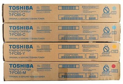 *SALE!* 4x Pack Genuine Toshiba e-Studio 5540c 6540c 6550c Toner Cartridge Set [TFC65D]