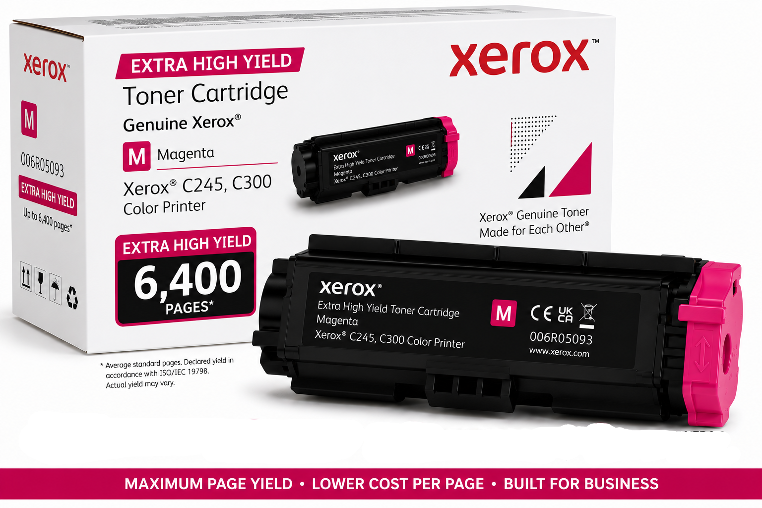 Genuine Xerox 006R05093 Extra High Yield MAGENTA Toner Cartridge for C245 C300 6.4K
