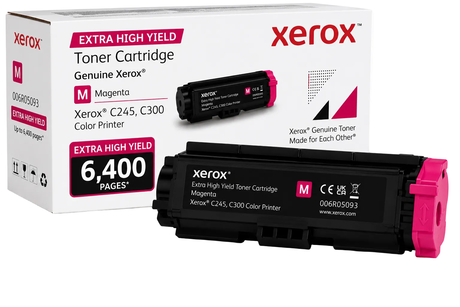 Genuine Xerox 006R05093 Extra High Yield MAGENTA Toner Cartridge for C245 C300 6.4K