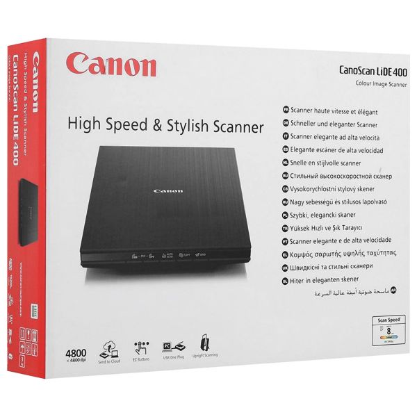Canon Canoscan Lide400 Usb High-Speed Colour Flatbed Document & Photo Scanner