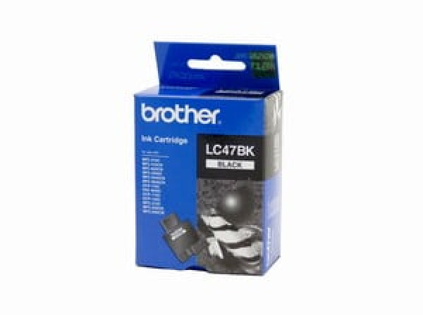 1 X Genuine Brother Lc-47 Black Ink Cartridge Lc-47Bk -