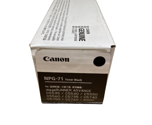*Clear!* 1 X Genuine Canon Tg-71Bk Black Toner Cartridge Npg-71 (69K Pages) -