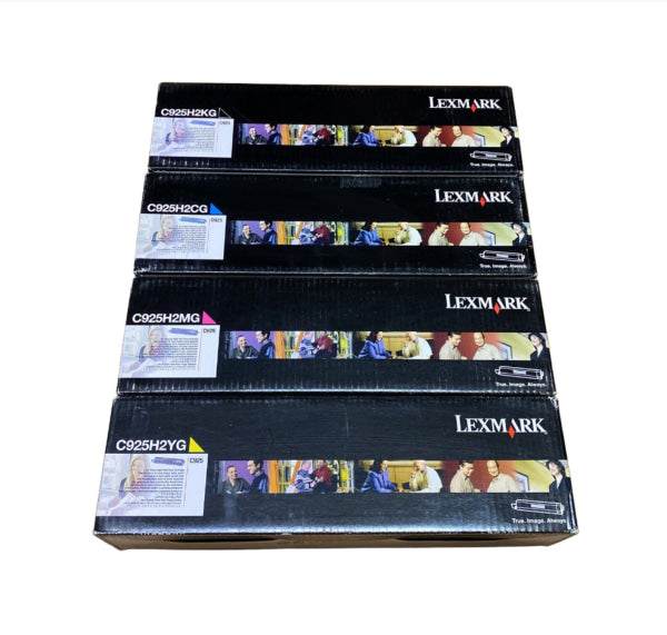 *Clear!* 4X Pack Genuine Lexmark C925 High Yield Toner Cartridge Set For C925De (8.5K/7.5K) -