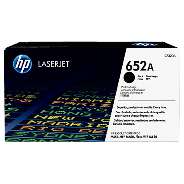 HP 652A BLACK LASERJET TONER CARTRIDGE CF320A