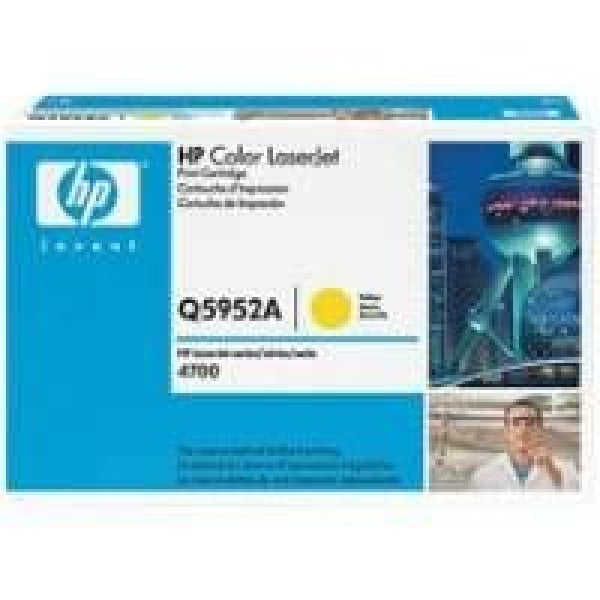 1 X Genuine Hp Q5952A Yellow Toner Cartridge 643A -