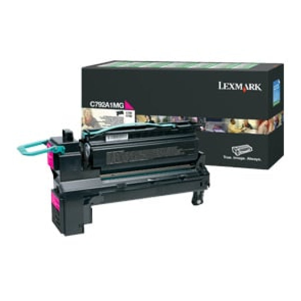 1 X Genuine Lexmark C792 X792 Magenta Toner Cartridge Return Program -