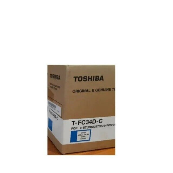 *Clear!* Genuine Toshiba Tfc34Dc Cyan Copier Toner Cartridge For E-Studio 347Cs 347Csi 407Cs