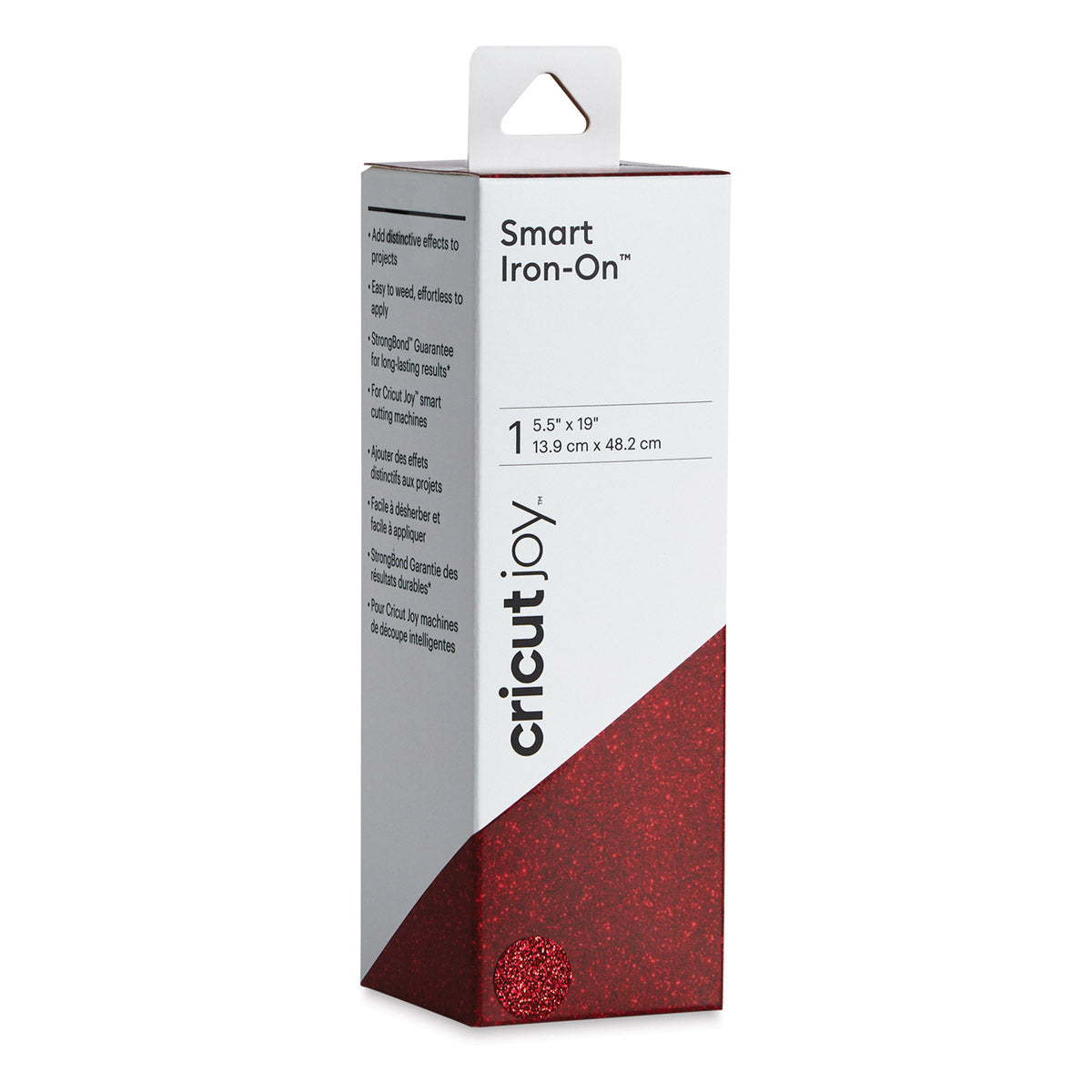 Genuine Cricut Joy 5.5 x 19 Inch Glitter Smart Iron On Glitter Red