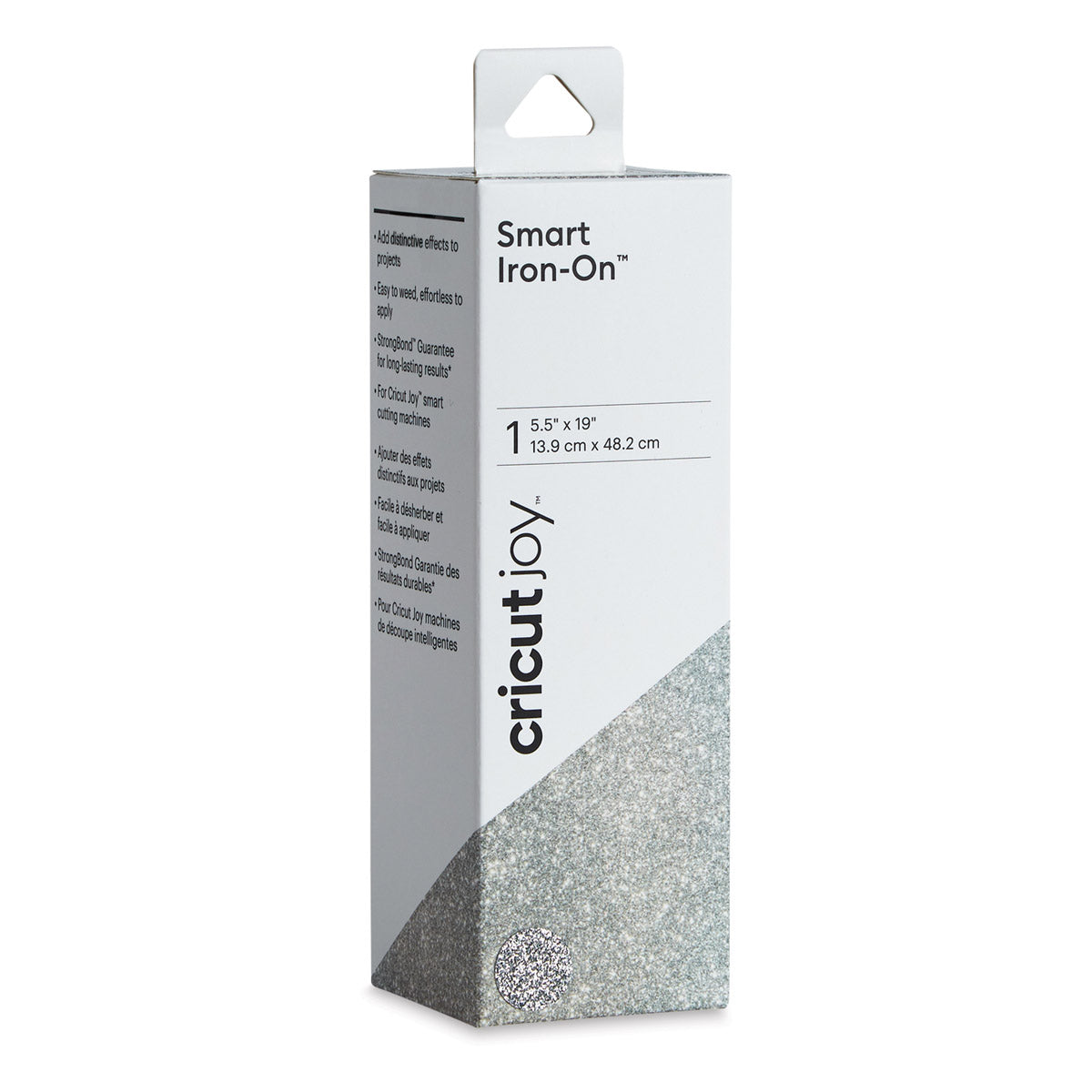 Genuine Cricut Joy 5.5 x 19 Inch Glitter Smart Iron On Silver