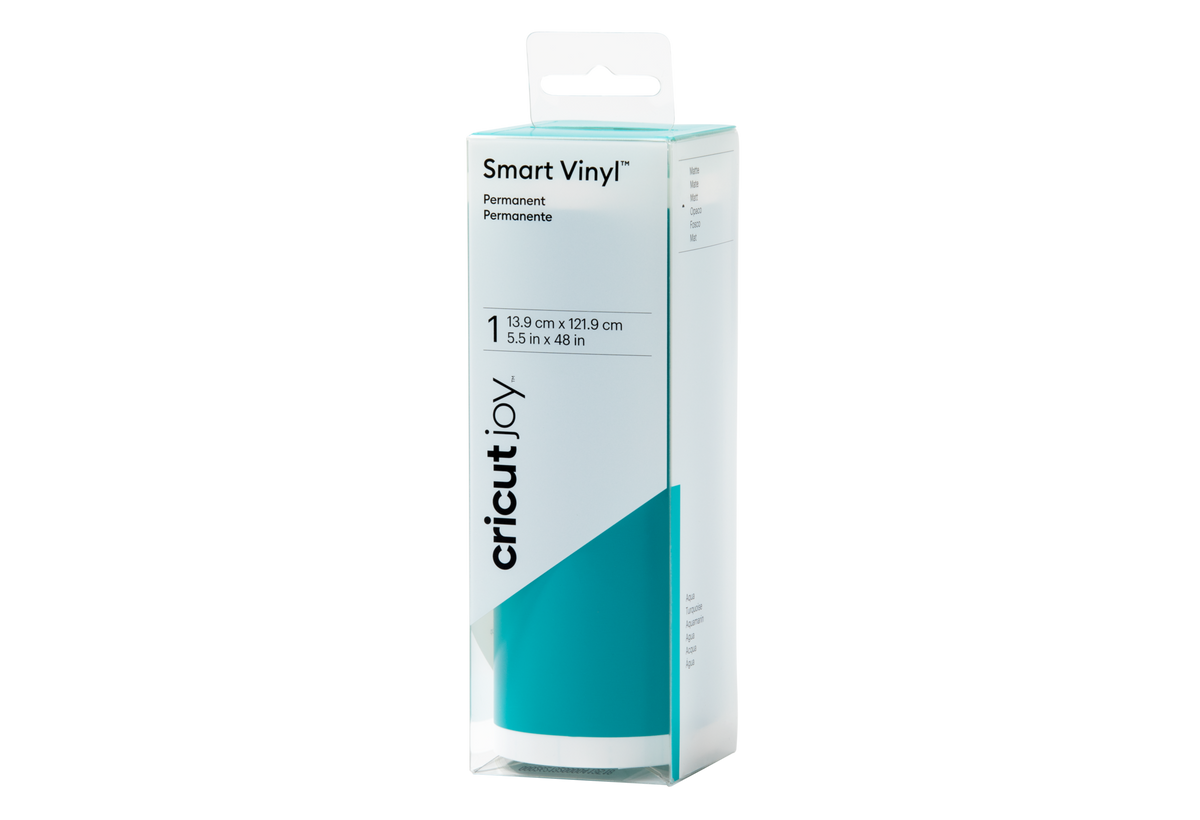 Genuine Cricut Joy 5.5 x 48 Inch Matte Permanent Smart Vinyl Aqua