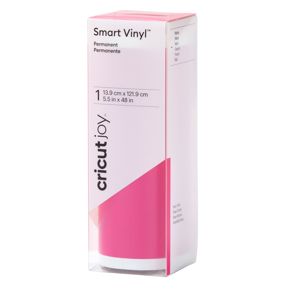 Genuine Cricut Joy 5.5 x 48 Inch Matte Permanent Smart Vinyl Party Pink