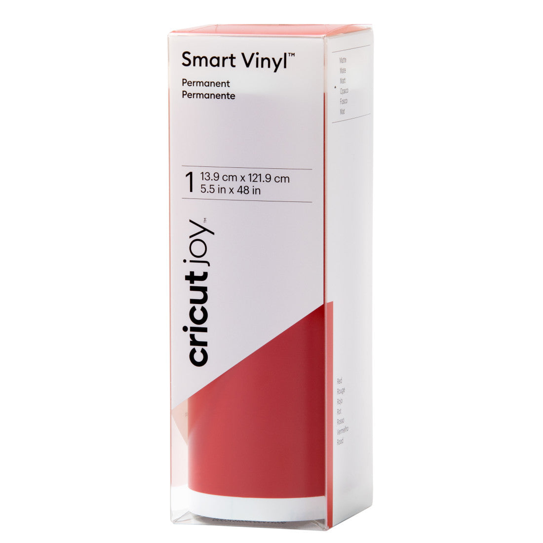 Genuine Cricut Joy 5.5 x 48 Inch Matte Permanent Smart Vinyl Red