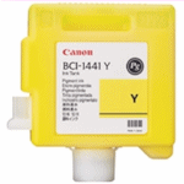 1 X Genuine Canon Bci-1441Y Yellow Ink Cartridge -