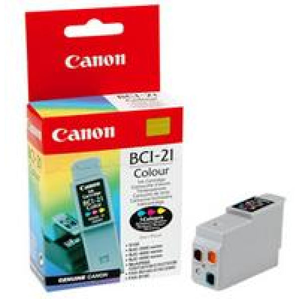 1 X Genuine Canon Bci-21C Colour Ink Cartridge -