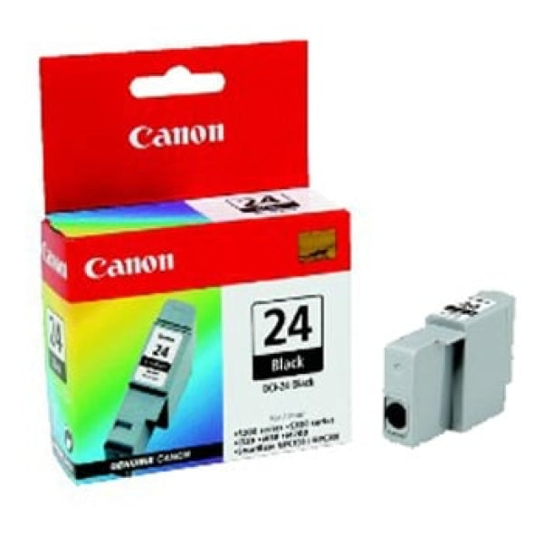 1 X Genuine Canon Bci-24Bk Black Ink Cartridge -