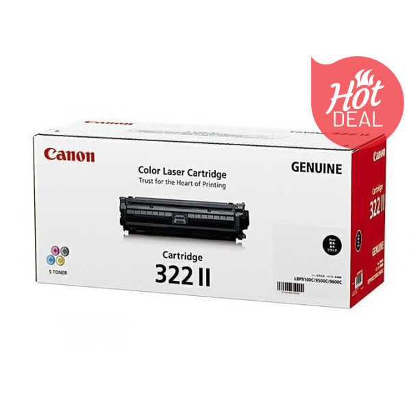 Genuine Canon CART322BKII Black High Yield Toner Cartridge for LBP9100CDN