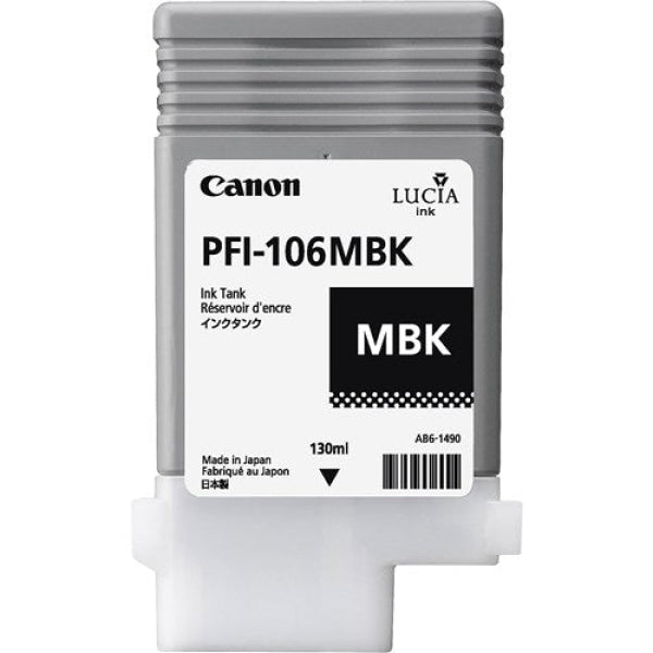 PFI-106MBK LUCIA EX MATTE BLAC K INK FOR IPF6300IPF6300SIPF PFI-106MBK