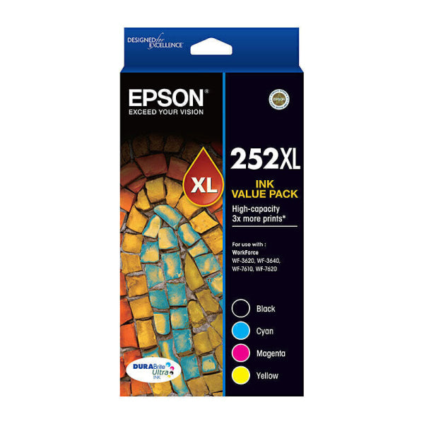 Epson 252XL 4 Ink Value Pack C13T253692