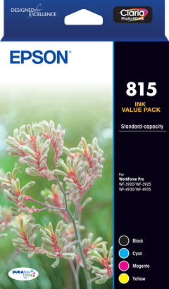 Genuine Epson 815 Standard Capacity DURABrite Ultra Ink Cartridge 4 Pack C13T17E692