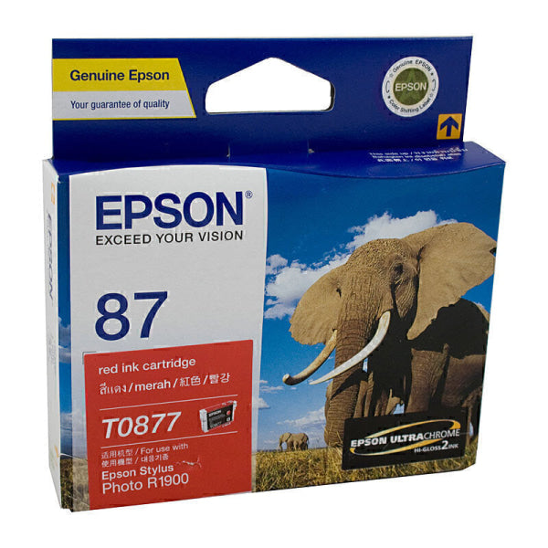 Epson T0877 Red Ink Cart C13T087790