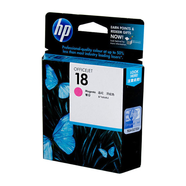 HP #18 Magenta Ink Cart C4938A C4938A
